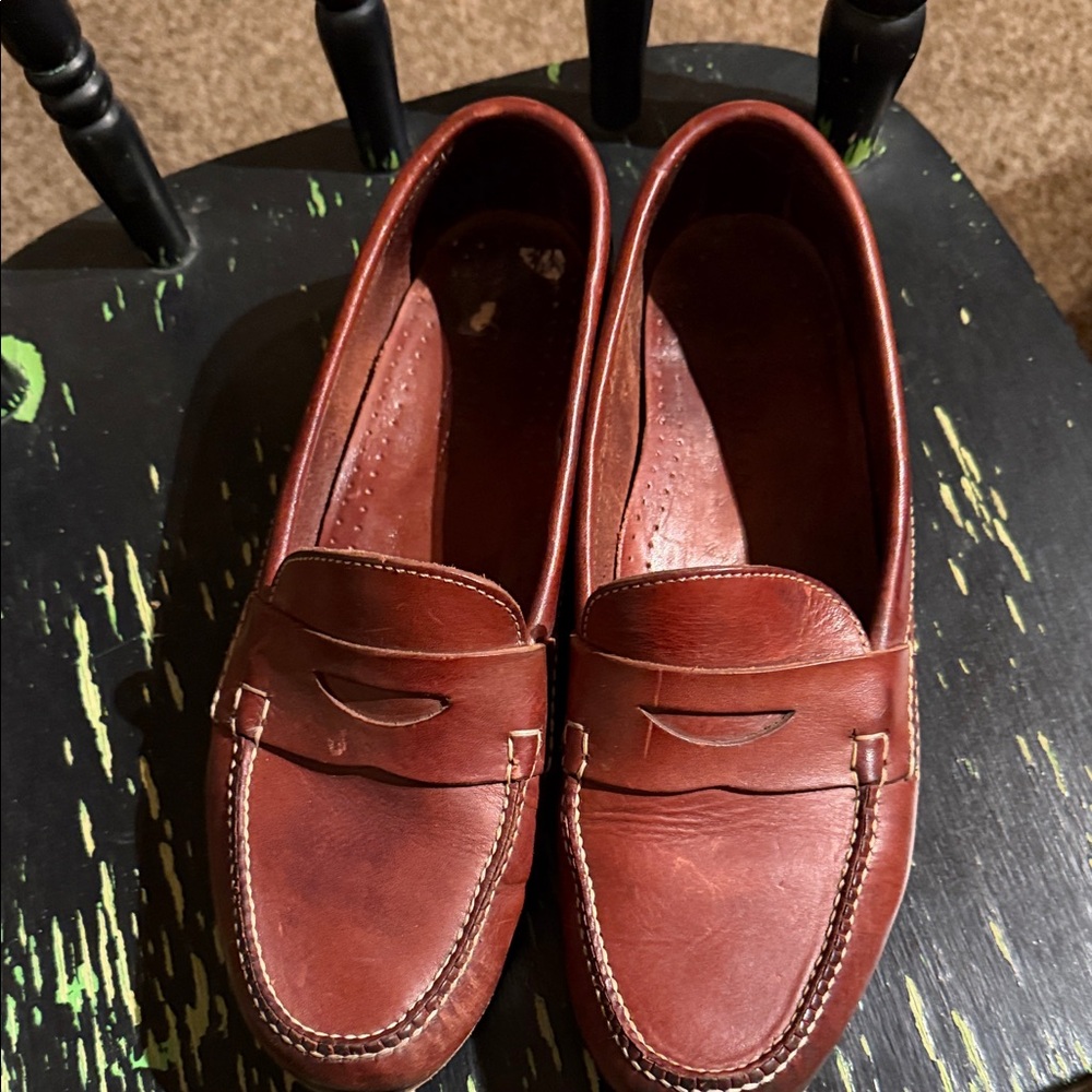 Cole Haan Chestnut Leather Slip-Ons